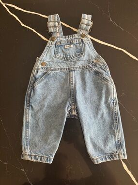 Vintage Guess Light Wash Denim Kids Overalls